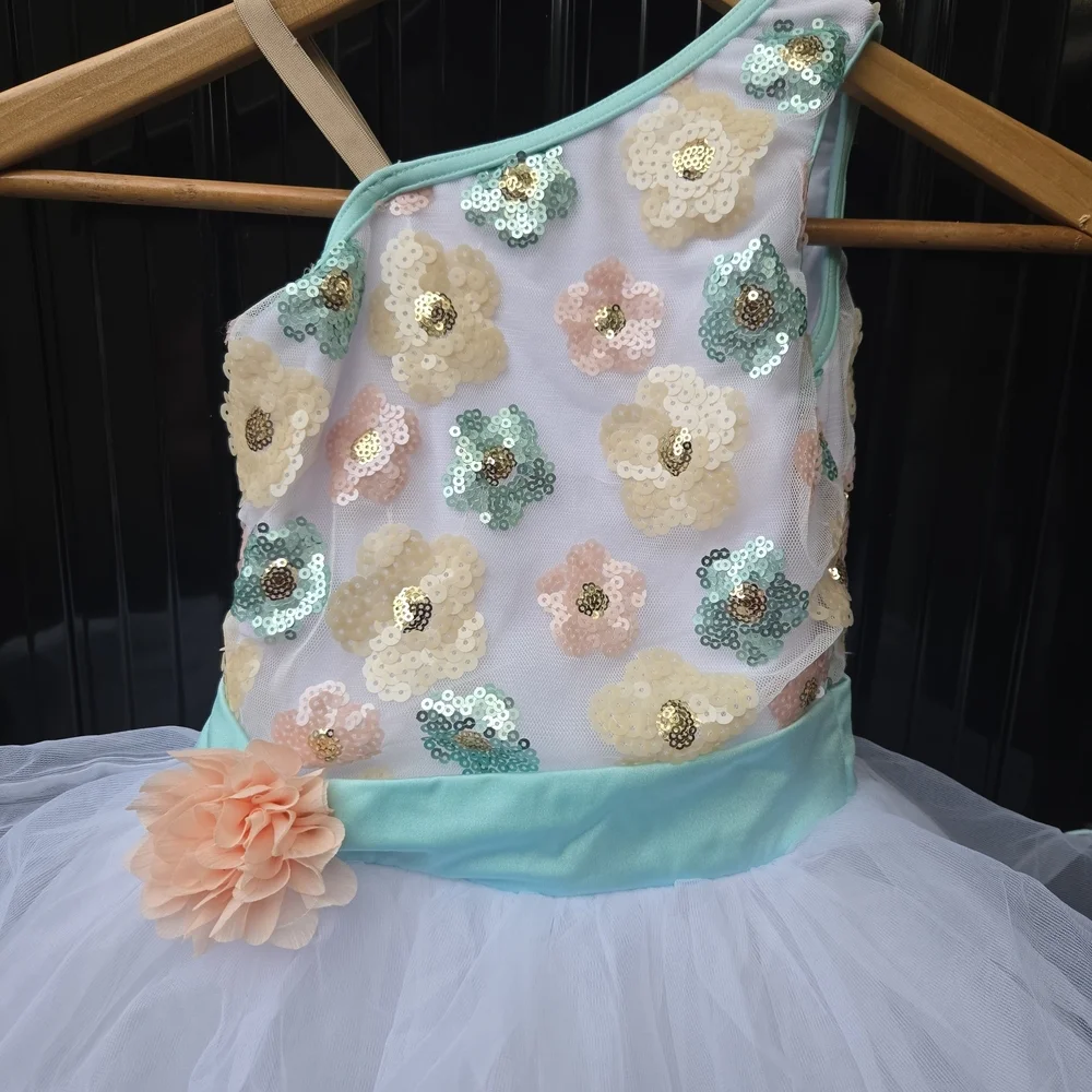 Sparkling Floral Kids Dance Costume